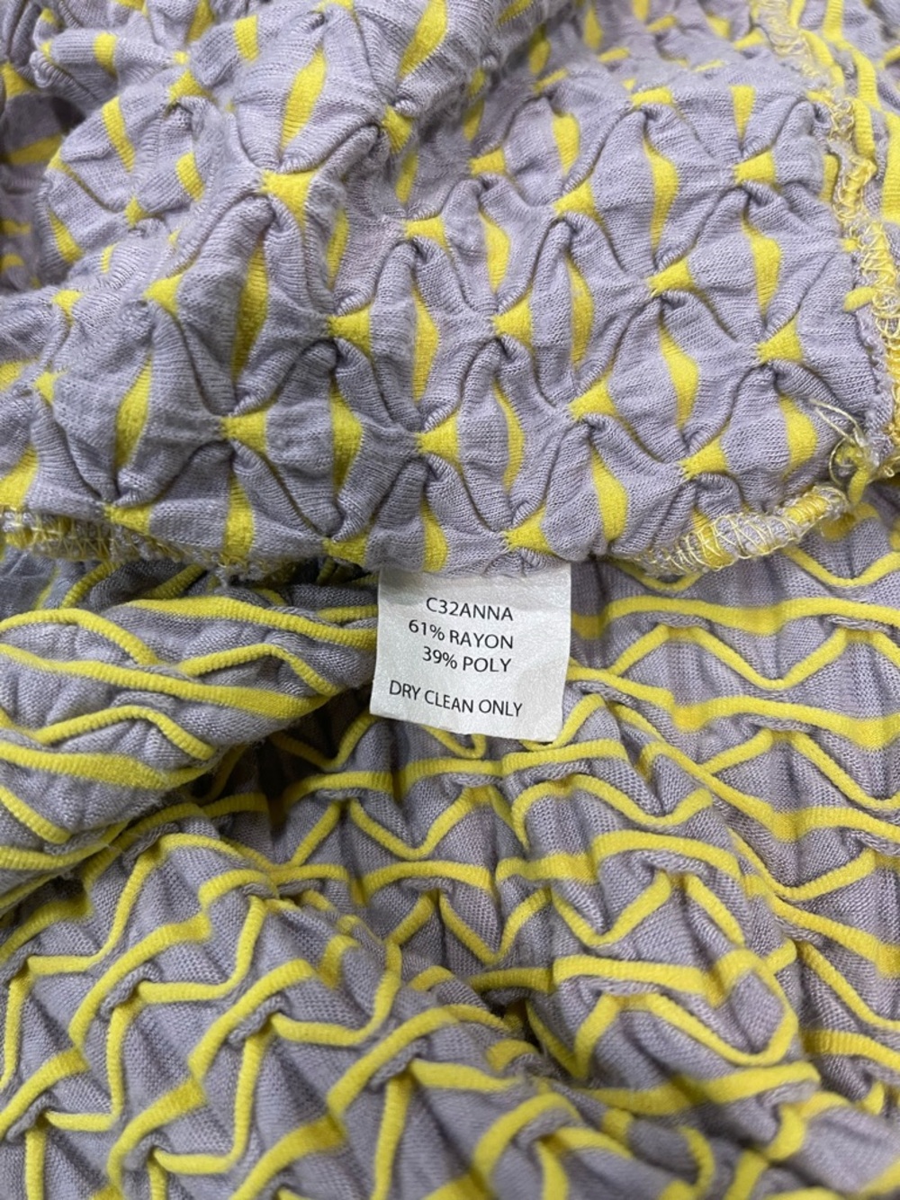 Capote Sleeveless Open-Knit Racerback Midi Gray/Yellow Drawstring Dress Size Lar - Picture 7 of 9